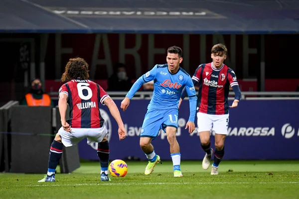 Andrea Masiello of Genoa CFC and Victor Osimhen of SSC Napoli