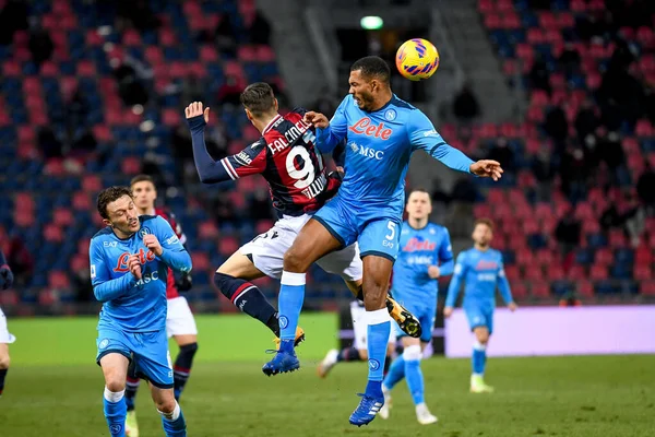 Andrea Masiello of Genoa CFC and Victor Osimhen of SSC Napoli