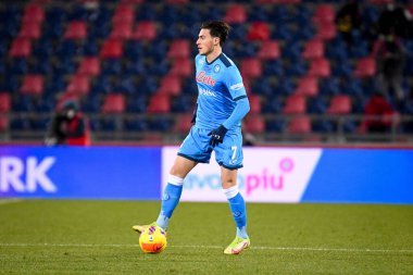 Eljif Elmas (Napoli) İtalya futbol takımı Serie A maçında Renato Dall & # 39; Ara Stadyumu 'nda Bologna FC' ye karşı SSC Napoli maçında, 17 Ocak 2022 - Fotoğraf: Ettore Griffon