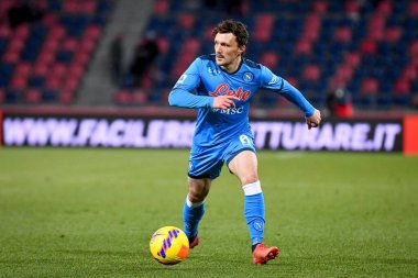 Mario Rui (Napoli) İtalyan futbolu Serie A maçında Bologna FC - SSC Napoli maçı sırasında İtalya 'nın Bologna kentindeki Renato Dall & # 39; Ara Stadyumu' nda 17 Ocak 2022
