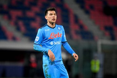 Hirving Lozano (Napoli) İtalya futbolu sırasındaki portresi Serie A maçında Bologna FC - SSC Napoli maçı Renato Dall & # 39; Ara Stadyumu, 17 Ocak 2022 - Fotoğraf: Ettore Griffon