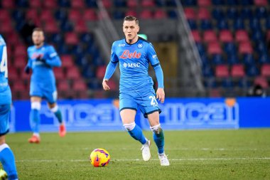 Piotr Zielinski (Napoli) İtalya futbolu Serie A maçı sırasında Renato Dall & # 39; Ara Stadyumu 'nda Bologna FC Napoli' ye karşı, 17 Ocak 2022 - Fotoğraf: Ettore Griffon