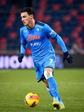 Eljif Elmas (Napoli) İtalya futbol takımı Serie A maçında Renato Dall & # 39; Ara Stadyumu 'nda Bologna FC' ye karşı SSC Napoli maçında, 17 Ocak 2022 - Fotoğraf: Ettore Griffon