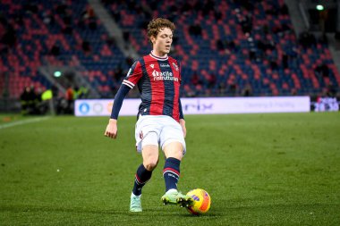 Bologna 'dan Andreas Skov Olsen İtalyan futbolu Serie A maçında Renato Dall & # 39; Ara Stadyumu' nda Bologna FC 'ye karşı SSC Napoli maçında, 17 Ocak 2022 - Fotoğraf: Ettore Griffon
