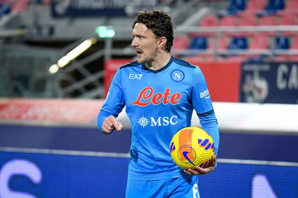 Mario Rui Napoli Talya Futbolu Sırasındaki Portresi Serie Maçında Bologna — Stok fotoğraf