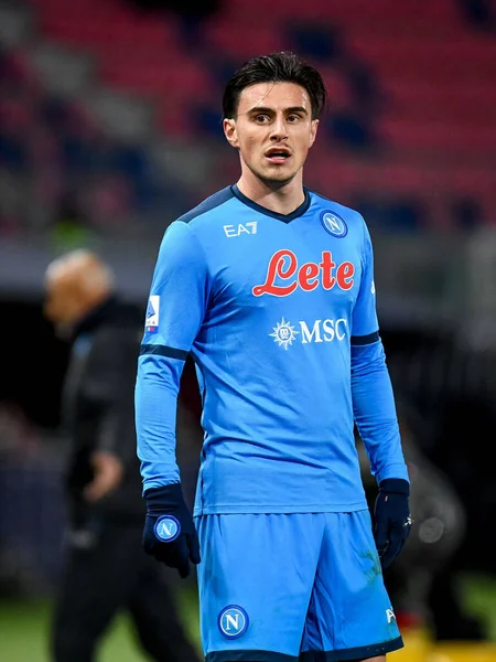 Eljif Elmas (Napoli) İtalya futbolu sırasındaki portresi Serie A maçında Bologna FC - SSC Napoli maçı Renato Dall & # 39; Ara Stadyumu, 17 Ocak 2022 - Fotoğraf: Ettore Griffon
