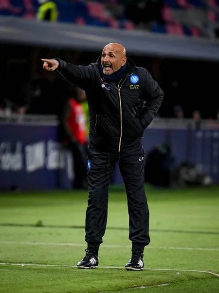 Luciano Spalletti Head Coach Napoli Gesty Podczas Włoskiej Piłki Nożnej — Zdjęcie stockowe