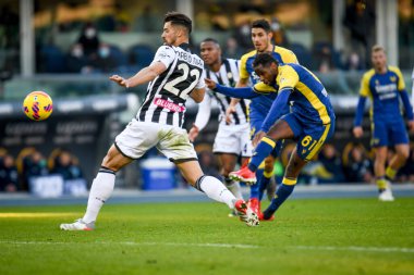 Verona 'dan Adrien Tameze İtalya' nın Serie A takımı Hellas Verona FC ile Udinese Calcio maçında 13 Şubat 2022 'de İtalya' nın Verona kentinde Marcantonio Bentegodi Stadyumu 'nda 4-0' lık gol attı.