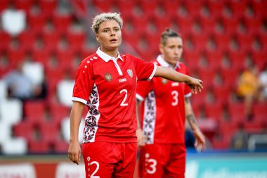 Cristina Cerescu (Moldova) FIFA Dünya Kupası 2023 Dünya Kupası elemeleri sırasında - İtalya, Trieste, İtalya 'daki Nereo Rocco stadyumunda Moldova' ya karşı (arşiv portreleri), 17 Eylül 2021 - Fotoğraf: Ettore Griffon