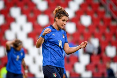 Cristiana Girelli (İtalya) FIFA Dünya Kupası 2023 Dünya Kupası elemeleri sırasında - İtalya, Trieste 'deki Nereo Rocco stadyumunda Moldova' ya karşı (arşiv portreleri), 17 Eylül 2021 - Fotoğraf: Ettore Griffon