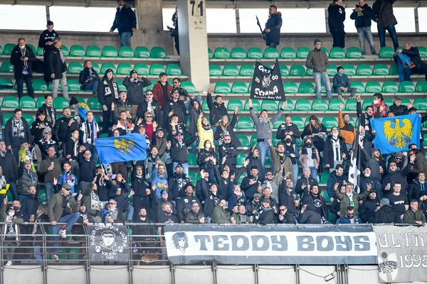 Supporters Udinais Lors Match Football Italien Serie Hellas Verona Udinese — Photo