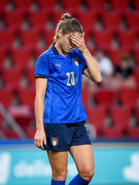 Cecilia Salvai (İtalya) FIFA Dünya Kupası 2023 Dünya Kupası elemeleri sırasında - İtalya, Trieste, İtalya 'daki Nereo Rocco stadyumunda Moldova' ya karşı (arşiv portreleri), 17 Eylül 2021 - Fotoğraf: Ettore Griffon