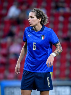 Elena Linari (İtalya) FIFA Dünya Kupası 2023 Dünya Kupası elemeleri sırasında İtalya, İtalya 'nın Trieste kentindeki Nereo Rocco stadyumunda Moldova' ya karşı (arşiv portreleri), 17 Eylül 2021 - Fotoğraf: Ettore Griffon