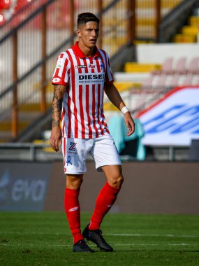 Alessandro Di Pardo (Vicenza) İtalya 'nın başkenti Vicenza' daki Stadio Romeo Menti 'de LR Vicenza vs AC Pisa maçında, 18 Eylül 2021 - Fotoğraf: Ettore Griffon