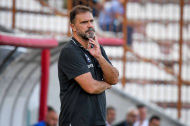 Luca D 'Angelo (Teknik Direktör Pisa) İtalya' nın Serie B maçında LR Vicenza, İtalya 'nın Vicenza şehrindeki Stadio Romeo Menti' de AC Pisa 'ya karşı, 18 Eylül 2021 - Fotoğraf: Ettore Griffon