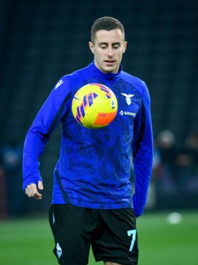 Lazio 'nun İtalyan futbolu Serie A maçında çektiği Adam Marusiç portresi Udinese Calcio ile SS Lazio arasında Udine, İtalya' daki Dacia Arena Stadyumu 'nda 20 Şubat 2022 - Fotoğraf: Ettore Griffon
