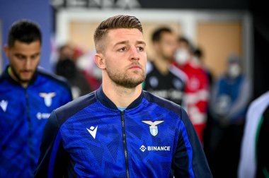 Lazio 'nun Sergej Milinkoviç-Saviç portresi İtalya futbol takımı Serie A maçında Udinese Calcio ile SS Lazio arasında Udine, İtalya' daki Dacia Arena stadyumunda 20 Şubat 2022 - Fotoğraf: Ettore Griffon