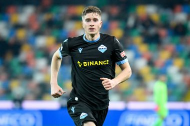 Lazio 'nun İtalya futbol takımı Serie A maçındaki Toma Basic portresi Udinese Calcio, Friuli-Dacia Arena stadyumunda SS Lazio' ya karşı 20 Şubat 2022 - Fotoğraf: Ettore Griffon