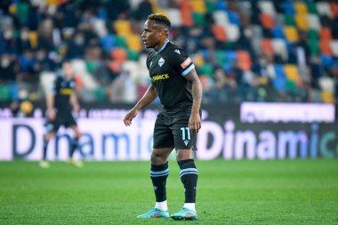 Lazio 'nun İtalya futbol takımı Serie A maçındaki Jovane portresi Udinese Calcio ile SS Lazio arasında Udine, İtalya' daki Dacia Arena Stadyumu 'nda 20 Şubat 2022' de oynanan karşılaşma.