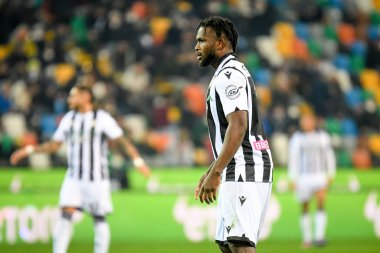 Udinese 'nin İtalya futbolu Serie A maçındaki İsaac Başarı portresi Udinese Calcio ile Friuli - Dacia Arena Stadyumu, 20 Şubat 2022 - Fotoğraf: Ettore Griffon