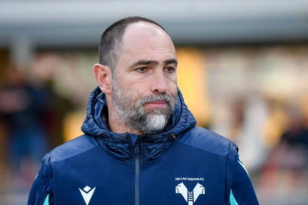 Verona Hoofd Coach Igor1 Tudor Portret Tijdens Italiaanse Voetbal Serie — Stockfoto