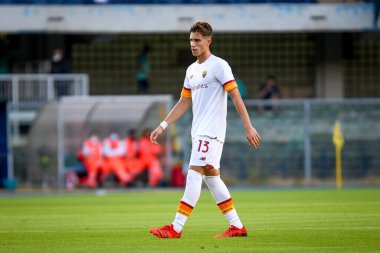 İtalyan futbolu Serie A maçında Roma 'nın Eldor Shomurodov portresi Verona, İtalya' daki Marcantonio Bentegodi stadyumunda Hellas Verona FC ile AS Roma (Arşiv portreleri) karşılaşması, 19 Eylül 2021 - Fotoğraf: Ettore Griffon