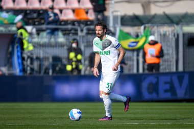 Sassuolo 'nun Gian Marco Ferrari portresi İtalyan futbolu Serie A karşılaşmasında Venezia FC, ABD Sassuolo' ya karşı Venedik, İtalya 'daki Pier Luigi Penzo stadyumunda, Mart 06, 2022 - Fotoğraf: Ettore Griffon