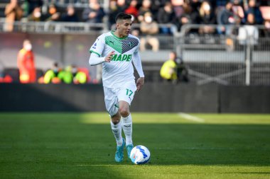 Sassuolo 'nun Mert Muldur portresi İtalyan futbolu Serie A maçında Venezia FC ile ABD Sassuolo arasında Venedik, İtalya' daki Pier Luigi Penzo Stadyumu 'nda oynandı.