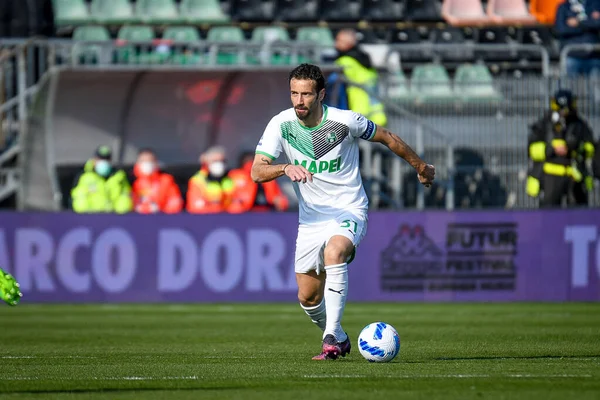Sassuolo 'nun Gian Marco Ferrari portresi İtalyan futbolu Serie A karşılaşmasında Venezia FC, ABD Sassuolo' ya karşı Venedik, İtalya 'daki Pier Luigi Penzo stadyumunda, Mart 06, 2022 - Fotoğraf: Ettore Griffon