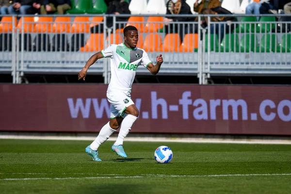 Retrato Hamed Traore Sassuolo Ação Durante Futebol Italiano Serie Partida — Fotografia de Stock