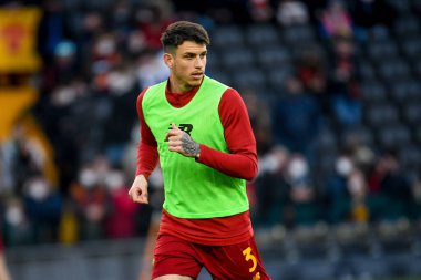 İtalyan futbolu Serie A maçında Romen Roger Ibanez da Silva portresi Udinese Calcio ile AS Roma maçı Udine, İtalya 'daki Dacia Arena stadyumunda, 13 Mart 2022 - Fotoğraf: Ettore Griffon