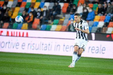 Udinese 'nin Nehuen Perez portresi İtalyan futbolu Serie A maçında Udinese Calcio, Udine' deki Dacia Arena Stadyumu 'nda AS Roma' ya karşı.