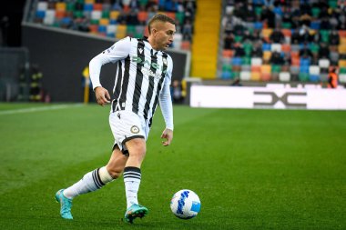 Udinese 'nin Gerard Deulofeu portresi İtalyan futbolu Serie A maçı sırasında Udinese Calcio ile AS Roma Udine' deki Dacia Arena Stadyumu 'nda oynandı.