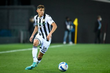 Udinese 'nin Nahuel Molina portresi İtalya futbol takımı Serie A maçında Udinese Calcio ile AS Roma maçında Udine, İtalya' daki Dacia Arena stadyumunda, 13 Mart 2022 - Fotoğraf: Ettore Griffon