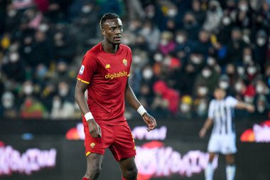 İtalyan futbol takımı Serie A 'nın İtalya' daki Udinese Calcio ile AS Roma maçındaki Tammy Abraham portresi, İtalya 'nın Udine kentindeki Dacia Arena stadyumunda 13 Mart 2022 - Fotoğraf: Ettore Griffon
