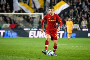Roma 'nın Gianluca Mancini portresi İtalya' nın Udinese Calcio-AS Roma maçında Udine, İtalya 'daki Dacia Arena stadyumunda 13 Mart 2022 - Fotoğraf: Ettore Griffon