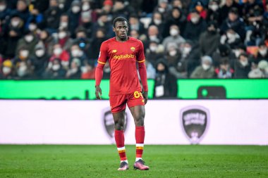 İtalya futbol takımı Serie A maçında Roma 'nın Felix Afena-Gyan portresi Udinese Calcio-AS Roma maçında Udine, İtalya' daki Dacia Arena stadyumunda, 13 Mart 2022 - Fotoğraf: Ettore Griffon