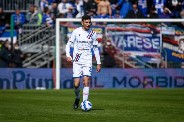 Sampdoria 'dan Alex Ferrari İtalya futbolu serisi sırasında Venezia FC ile UC Sampdoria maçı Venedik, İtalya' daki Pier Luigi Penzo Stadyumu 'nda, 20 Mart 2022
