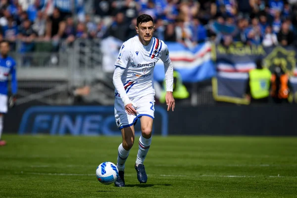 Retrato Alex Ferrari Sampdoria Durante Partida Série Futebol Italiano Venezia — Fotografia de Stock