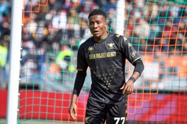 Venezia 'nın İtalyan futbolu Serie A maçındaki David Okereke portresi Venezia FC, Venedik, İtalya' daki Pier Luigi Penzo stadyumunda UC Sampdoria 'ya karşı, 20 Mart 2022 - Fotoğraf: Ettore Griffon