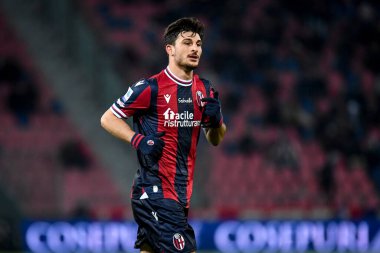 İtalya futbolu sırasındaki Bologna Riccardo Orsolini portresi Bologna FC maçı Atalanta BC ile İtalya 'nın Bologna kentindeki Renato Dall' Ara stadyumunda, 20 Mart 2022 - Fotoğraf: Ettore Griffon