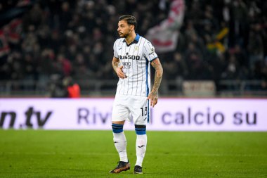 Atalanta 'nın İtalya futbol takımı Serie A maçında Giuseppe Pezzella portresi Bologna FC - Atalanta BC maçı, İtalya' nın Bologna kentindeki Renato Dall 'Ara stadyumunda, 20 Mart 2022
