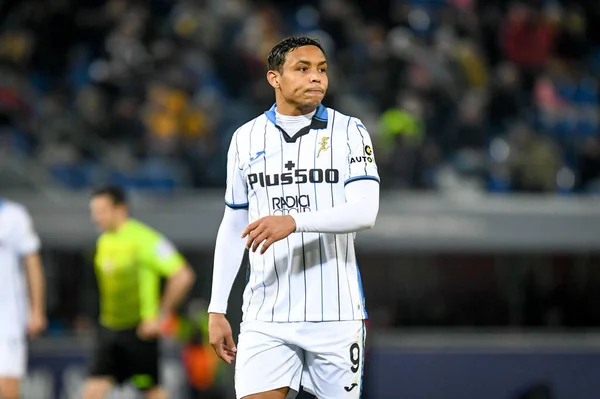 Atalanta Nın Talya Futbol Takımı Serie Maçında Luis Muriel Portresi — Stok fotoğraf