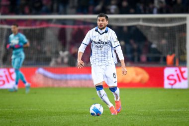Atalanta 'nın Jose Luis Palomino portresi İtalyan futbolu Serie A maçında Bologna FC - Atalanta BC maçı sırasında İtalya' nın Bologna kentindeki Renato Dall 'Ara Stadyumu' nda 20 Mart 2022