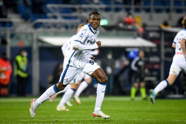 Atalanta 'nın İtalya futbol takımı Serie A maçında Moustapha Cisse' nin portresi Bologna FC - Atalanta BC maçı 20 Mart 2022, Bologna, İtalya Renato Dall 'Ara stadyumunda
