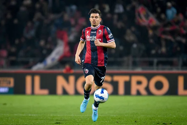 Bologna 'nın Denso Kasius portresi İtalyan futbolu Serie A maçında Bologna FC - Atalanta BC maçı sırasında İtalya' nın Bologna kentindeki Renato Dall 'Ara stadyumunda 20 Mart 2022 - Fotoğraf: Ettore Griffon