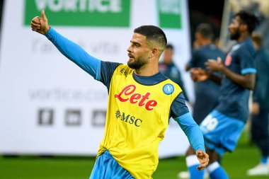 İtalya futbolu sırasında Lorenzo Insigne (Napoli) Udinese Calcio ile SSC Napoli (arşiv portreleri) maçı Udine, İtalya 'da Dacia Arena Stadyumu' nda, 20 Eylül 2021