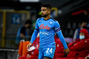 İtalya futbolu sırasında Lorenzo Insigne (Napoli) Udinese Calcio ile SSC Napoli (arşiv portreleri) maçı Udine, İtalya 'da Dacia Arena Stadyumu' nda, 20 Eylül 2021
