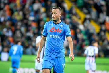 Amir Rrahmani (Napoli) İtalya futbol takımı Serie A maçında Udinese Calcio ile SSC Napoli (arşiv portreleri) Udine, İtalya 'da Dacia Arena stadyumunda, 20 Eylül 2021 - Fotoğraf: Ettore Griffon