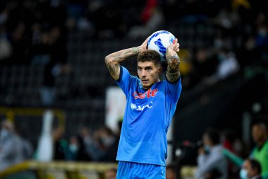 İtalya futbolu sırasında Giovanni Di Lorenzo (Napoli) Udinese Calcio ile SSC Napoli (arşiv portreleri) maçında Udine, İtalya 'da Dacia Arena stadyumunda, 20 Eylül 2021 - Fotoğraf: Ettore Griffon
